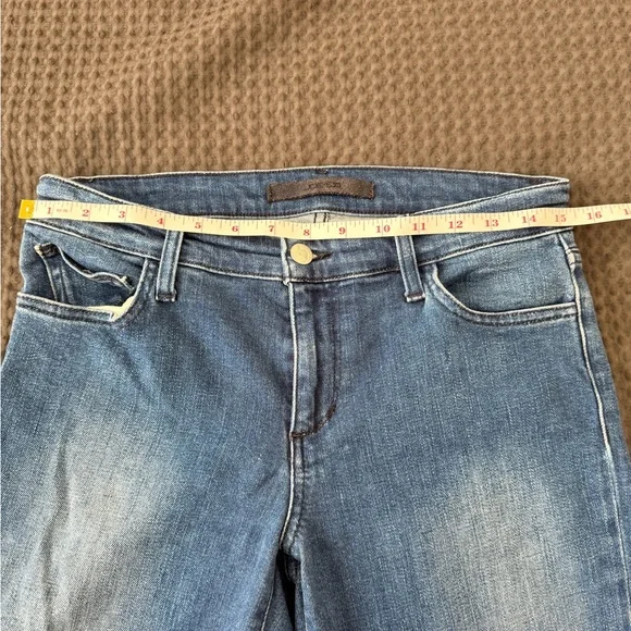 Joe's Jeans Light Blue Frayed Ankle Skinny Jeans - Picture 5 of 7